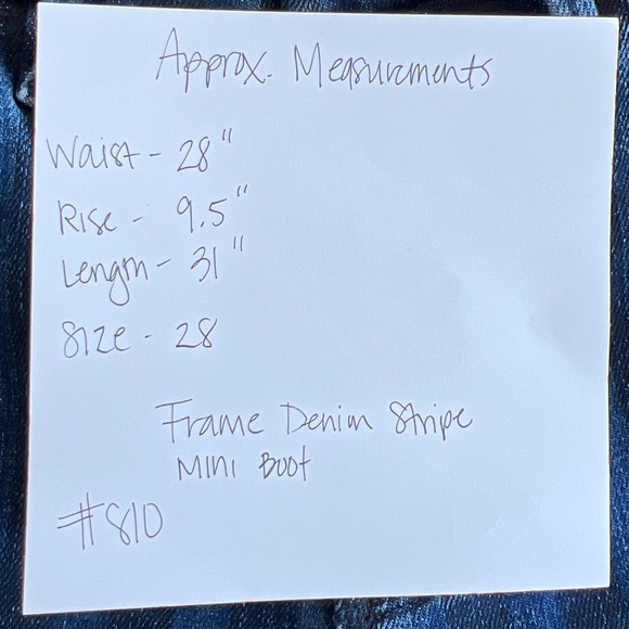 Frame Denim Habana Striped Women's Jeans Size 28 - Picture 12 of 13